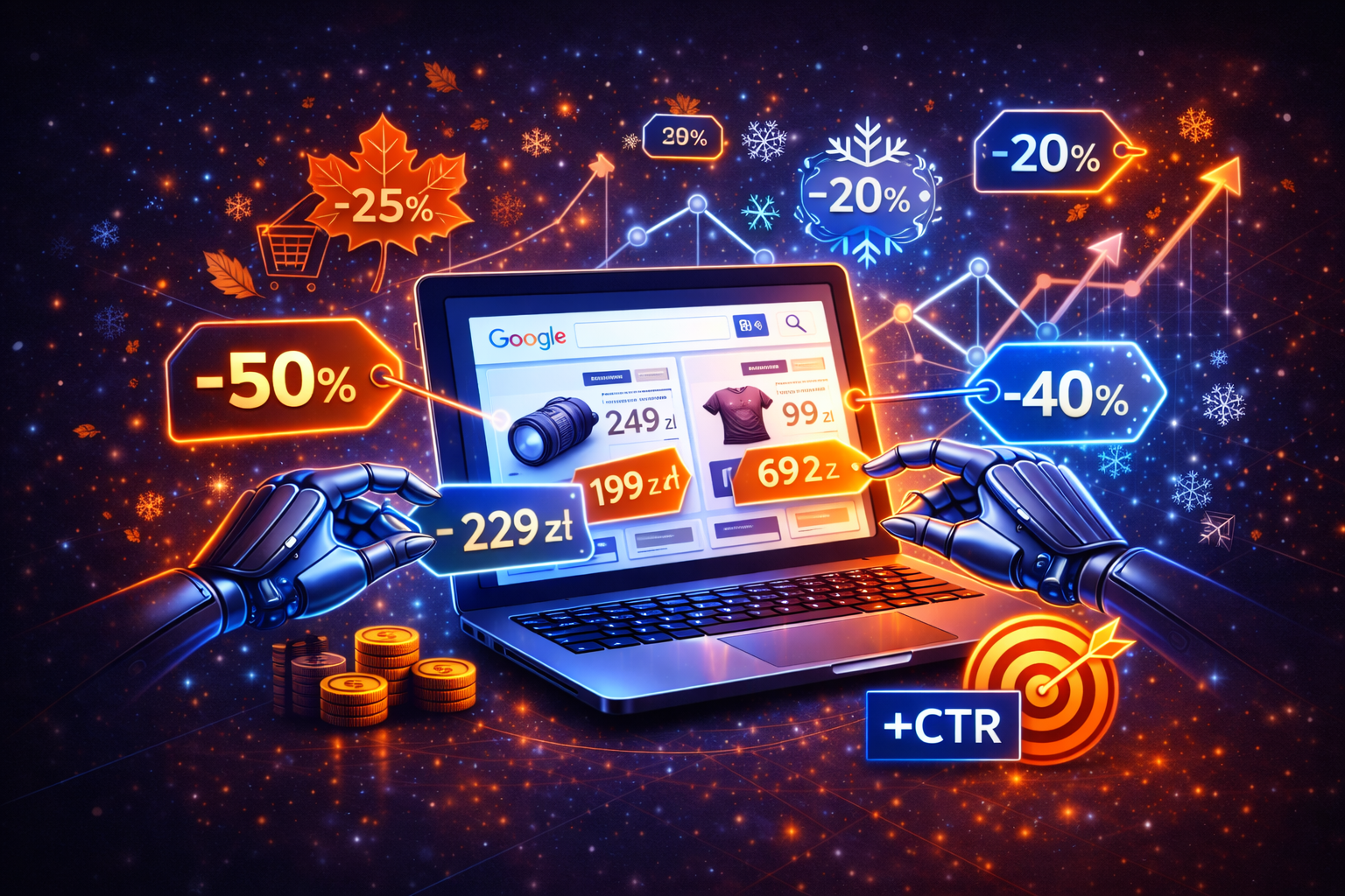 rabaty sezonowe w e-commerce to niekończący się cykl walki o największą sprzedaż. Działaj z automatyzacją cen!